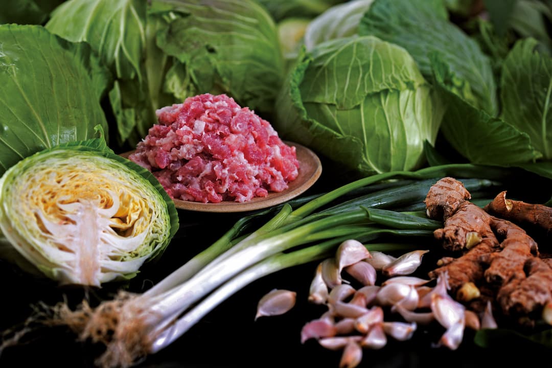 ingredient-of-pork-dumplings-with-cabbage